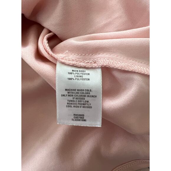 Leith Blush Pink Mini Dress V Neck Tiered Ruffle Skirt Medium 8 / 10 Coquette - Picture 5 of 6